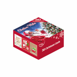 30pk Xmas Cards Boxed (X-34232-BC)