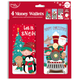 4pk Cute Money Wallets (X-34235-MWC)