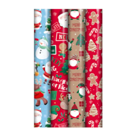 Eurowrap Cute Gift Wrap 7m (X-34274-GWC)