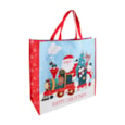 Eurowrap Santa Train Sq Pp Woven Bag Jumbo (X-34289-23C)