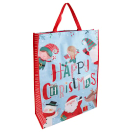 Eurowrap Happy Xmas Pp Woven Bag Jumbo (X-34298-25C)