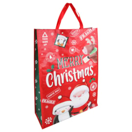 Eurowrap Fragile Xmas Present Pp Woven Bag Jumbo (X-34301-25C)