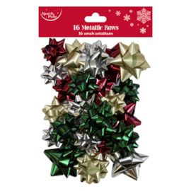 Eurowrap Trad Modern Mix Metallic Bows 16pk (X-34340-BC)