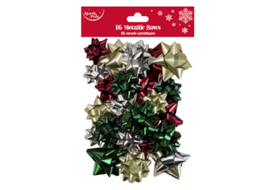 Eurowrap Trad Modern Mix Metallic Bows 16pk (X-34340-BC)