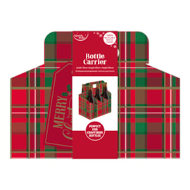 Eurowrap Tartan Bottle Carrier Flt (X-34493-BTC)