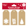 12pk Die Cut Kraft Gift Tags (X-34572-GTC)