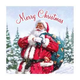 12pk Traditional Santa Cards (X-34578-BC)