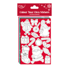 Eurowrap Christmas Colour In Stickers (X-34731-STIC)