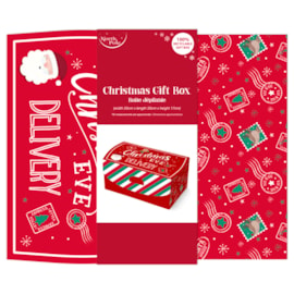 Eurowrap Christmas Eve Flat Gift Box (X-34765-FPC)