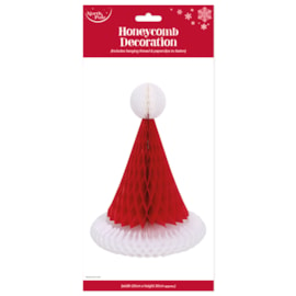 Eurowrap Santa Hat Honeycomb Dec (X-34789-HCC)