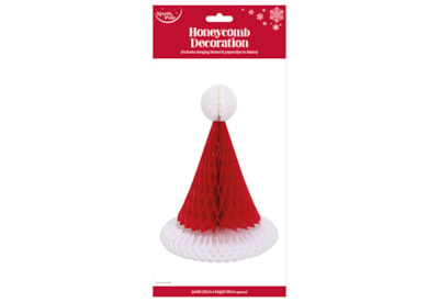 Eurowrap Santa Hat Honeycomb Dec (X-34789-HCC)