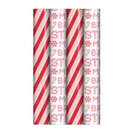 Eurowrap 4m Candy Cane Christmas Gift Wrap 4m (X-35242-GWC)