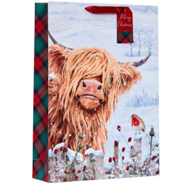 Highland Cow Gift Bag Xlarge (X-584-XL)