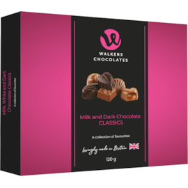 Walkers Milk & Dark Classics 120g (X1179)