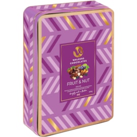 Walkers Chocolates Fruit & Nut Asstd Tin 250g (X3037)