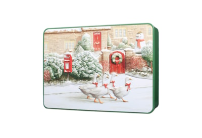 Bramble Embossed Christmas Geese Tin 300g (X3069)