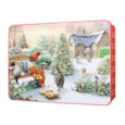 Bramble Embossed Christmas Cat Garden Tin 300g (X3071)