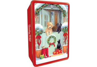 G Wilds Embossed Puppies Door Tin 300g (X3104)