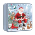 G Wilds Embossed Santa Woodland Tin 160g (X3107)