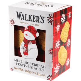 Walkers 3d Snowman Shortbread Shapes Box 150g (X3201)