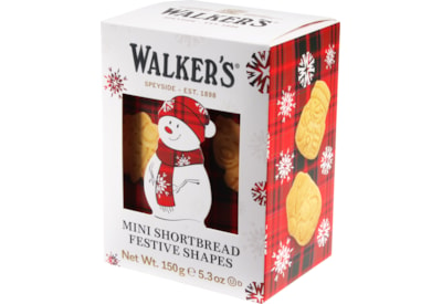 Walkers 3d Snowman Shortbread Shapes Box 150g (X3201)