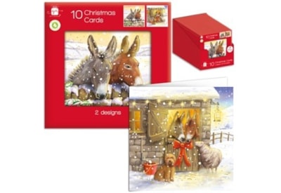 Giftmaker Square Donkeys Cards 10's (XANGC836)