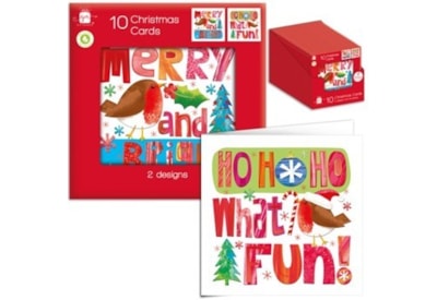 Giftmaker Square Seasonal Text Cards 10's (XAPGC840)