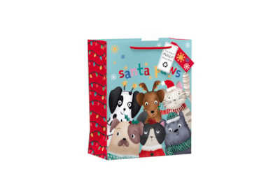 Giftmaker Santa Paws Gift Bag Large (XAPGB60L)