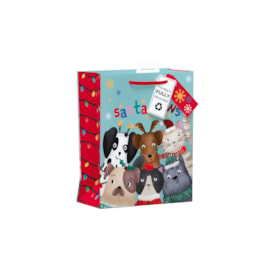 Giftmaker Santa Paws Gift Bag Medium (XAPGB60M)