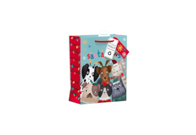 Giftmaker Santa Paws Gift Bag Medium (XAPGB60M)