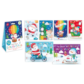 Giftmaker School Pack Cosy Santa Cards 32's (XAPGC401)