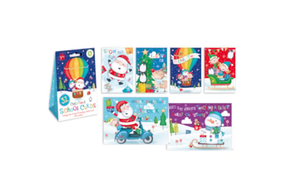 Giftmaker School Pack Cosy Santa Cards 32's (XAPGC401)