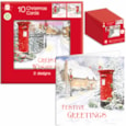 Giftmaker Square Painted Postbox Cards 10's (XAPGC808)