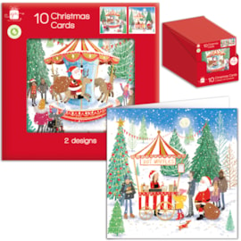 Giftmaker Square Whimsical Scene Cards 10's (XAPGC811)