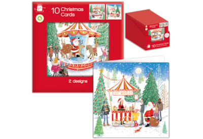 Giftmaker Square Whimsical Scene Cards 10's (XAPGC811)