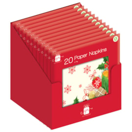 Giftmaker Christmas Traditional Napkins Pack 20 33x33 (XAPGP402)