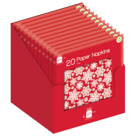 Giftmaker Generic Christmas Napkins Pack 20 33x33 (XAPGP406)
