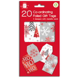 Giftmaker Red & White Gift Tags 20's (XAPGT102)