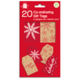 Giftmaker Kraft Sparkle Gift Tags 20's (XAPGT152)