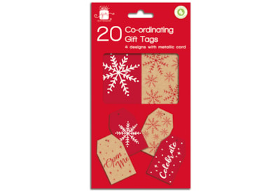 Giftmaker Kraft Sparkle Gift Tags 20's (XAPGT152)