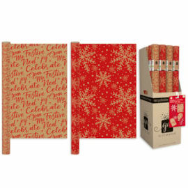 Giftmaker Traditional Kraft Roll Wrap Asst 2m (XAPGW152)