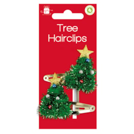 Giftmaker Christmas Tree Hair Clips (XAPGZ407)