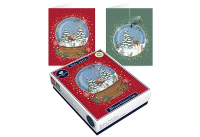 Tom Smith Lux Boxed Snowglobe Cards 20's (XAPTC406)