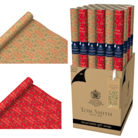 Tom Smith Merry Berry Roll Wrap 3m (XAPTW509)