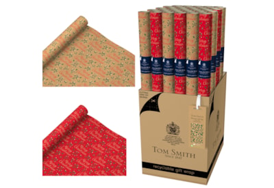 Tom Smith Merry Berry Roll Wrap 3m (XAPTW509)