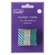 Green Christmas Paper Tape 3pk (XBV-1-3WT)