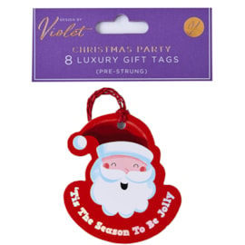 Christmas Party Tags 8pk (XBV-216-8GT)