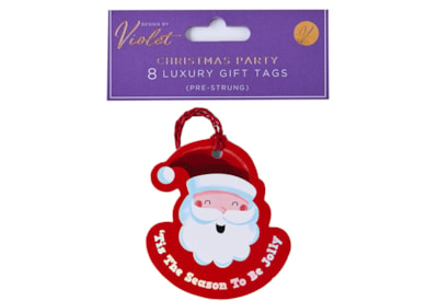 Christmas Party Tags 8pk (XBV-216-8GT)