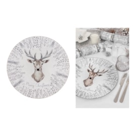 Rsw Christmas Stag Charger Plate (XM6709)