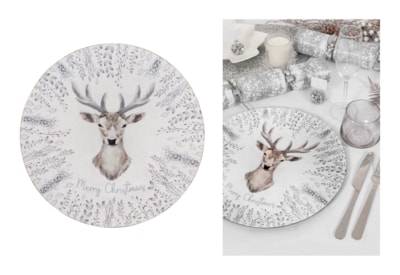 Rsw Christmas Stag Charger Plate (XM6709)